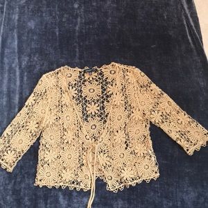 JONES NEW YORK crochet jacket.